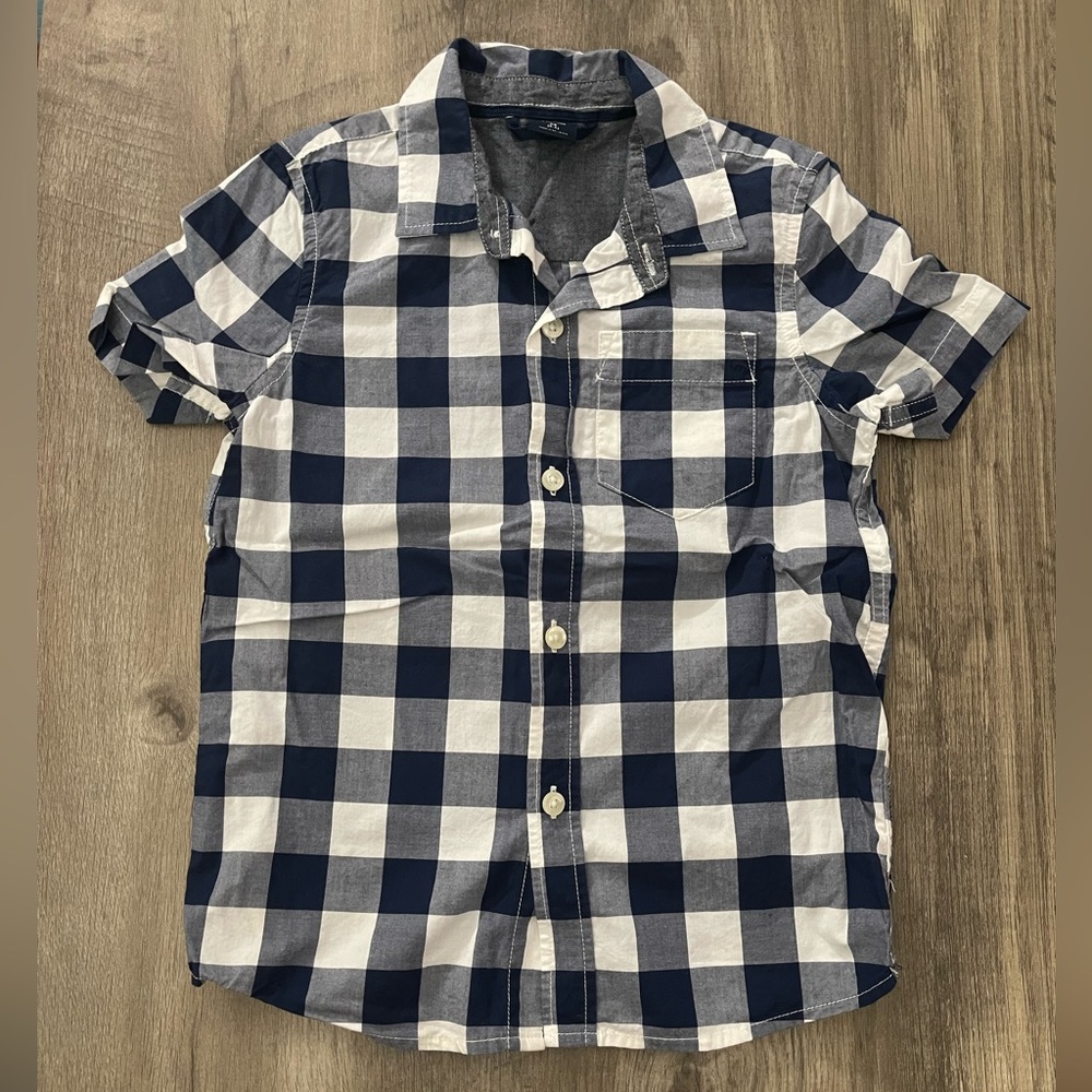 Plaid BabyGap short sleeve button up